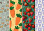 design vector seamless, trendy patterns and textile prints